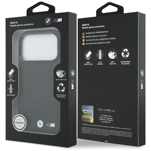 iPhone 17 Pro BMW M Shape Logo MagSafe fekete tok - 8