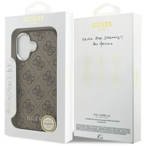 iPhone 17 Guess 4G Classic Logo MagSafe barna tok - 8