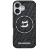 iPhone 17 Karl Lagerfeld IML Choupette Head Logo MagSafe fekete tok - 3