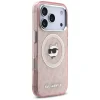 iPhone 17 Pro Max Karl Lagerfeld IML Choupette Fej Logó MagSafe rózsaszín tok - 2