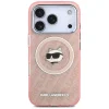iPhone 17 Pro Max Karl Lagerfeld IML Choupette Fej Logó MagSafe rózsaszín tok - 6