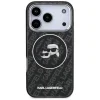 iPhone 17 Pro Karl Lagerfeld IML Glitter Karl & Choupette Heads Logo MagSafe tok fekete thumbnail