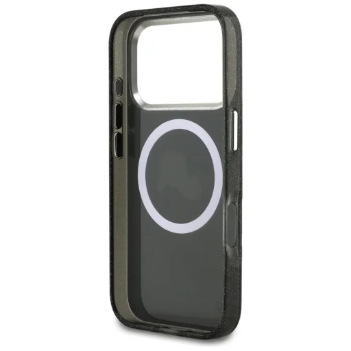 iPhone 17 Pro Karl Lagerfeld IML Glitter Karl & Choupette Heads Logo MagSafe tok fekete - 7