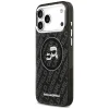 iPhone 17 Pro Max Karl Lagerfeld IML Glitter Karl & Choupette Fejek Logó MagSafe fekete tok - 2