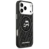 iPhone 17 Pro Max Karl Lagerfeld IML Glitter Karl & Choupette Fejek Logó MagSafe fekete tok - 4
