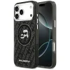 iPhone 17 Pro Max Karl Lagerfeld IML Glitter Karl & Choupette Fejek Logó MagSafe fekete tok