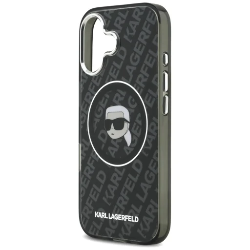 iPhone 17 Karl Lagerfeld IML Karl Head Logo MagSafe tok fekete - 6