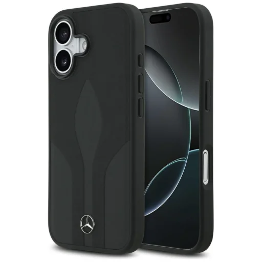 iPhone 17 Mercedes bőr The Move MagSafe tok fekete - 1