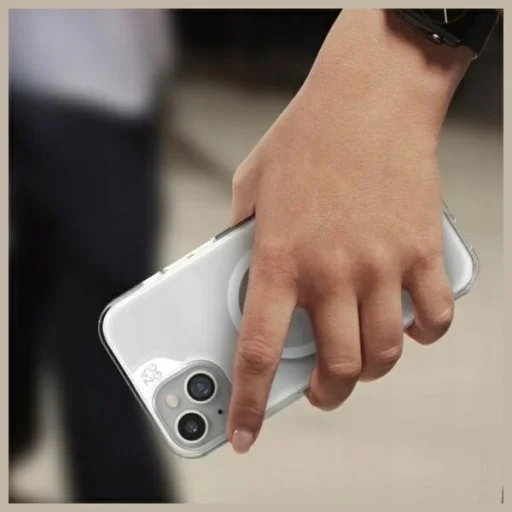 iPhone 15 Plus ZAGG Crystal Palace Snap Kitámasztós MagSafe tok átlátszó - 9