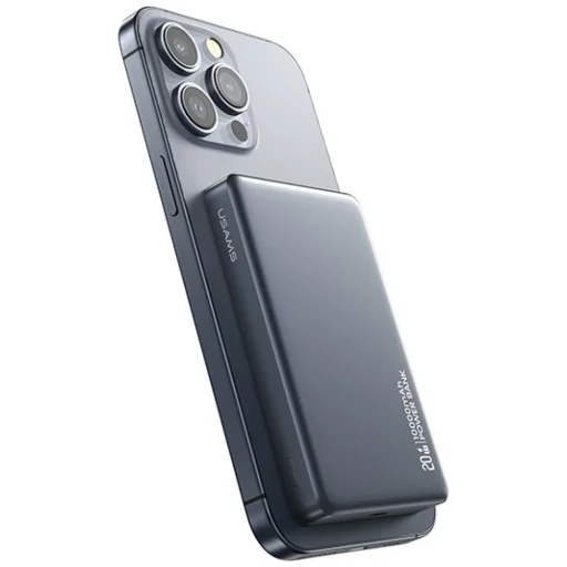 Powerbank USAMS CY Series CD242 10000mAh 20W Mágneses Vezeték nélküli titánium - 3