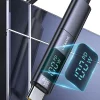 USB-C - USB-C Adapter Digitális Kijelzővel 100W szürke acél/alumínium (USAMS US-SJ682 AU18) thumbnail