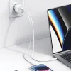 USAMS töltő 1xUSB+1xUSB-C PD30W 3A (csak fej) PD3.0 Gyors töltés lila X-ron Sorozat thumbnail