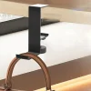 Univerzális táskák és fejhallgató akasztó Techsuit Desk Holder (DH2) alumínium ötvözettel állítható rögzítővel - Fekete - 4