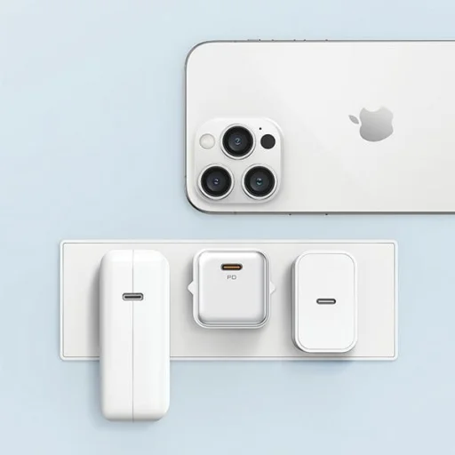 USAMS fali töltő 1xUSB-C PD 20W (csak fej) PD3.0 Gyors Töltés fekete X-ron Sorozat CC183TC01 - 4