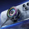 iOS és Android Techsuit Phone Cooler (P66) - Mágneses, RGB világítással, levehető csipesszel - Fekete - 7