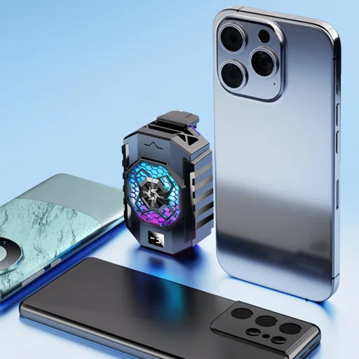 Telefonhűtő Techsuit (SL31) - digitális kijelzővel, fokozatválasztó gombbal, világítással, gyors hűtéssel - Fekete. - 4