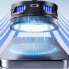 Phone Cooler Techsuit - Mágneses, Hőmérséklet Kijelző, RGB Fények, Gyors Hűtés, Univerzális - Fekete (SL18) - 5