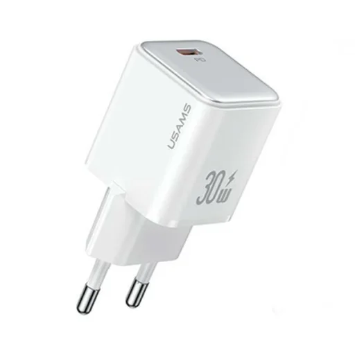 USB-C PD30W 3A hálózati töltőfej, fehér - USAMS X-Ron Series CC186TC02 - 1