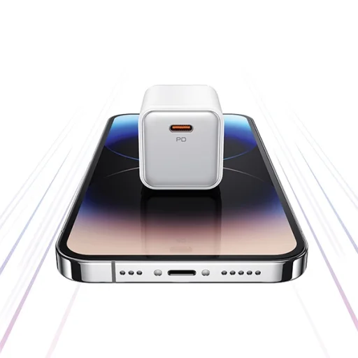 USB-C PD30W 3A hálózati töltőfej, fehér - USAMS X-Ron Series CC186TC02 - 4