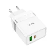 HOCO travel charger USB A + Typ C PD QC3.0 3A 30W N21 fehér thumbnail