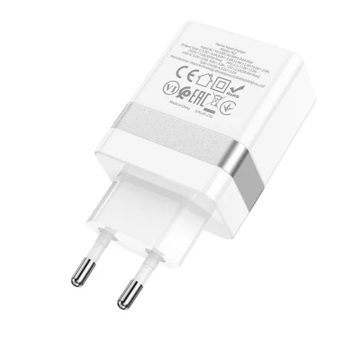 HOCO travel charger USB A + Typ C PD QC3.0 3A 30W N21 fehér - 3