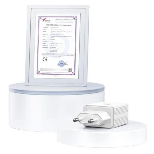 USAMS Töltő 2xUSB 18W + Lightning/USB-A kábel Gyors Töltés fehér sorozat HC HCXLTZ01 - 5