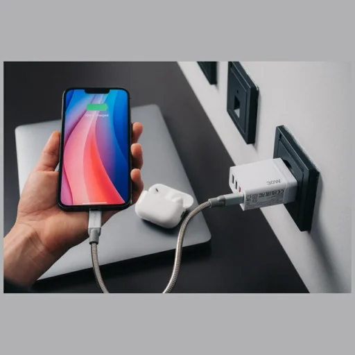 Verbatim 30W Fali Töltő 3xUSB-A/USB-C PD 3.0 CHR-30EU2 fehér - 4