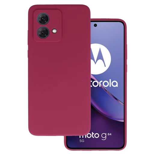 Silicone Lite tok Motorola Moto G84 5G bordó - 1