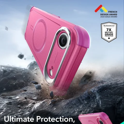 iPhone 17 Air ESR Cyber Armor Kickstand - Pink tok - 2