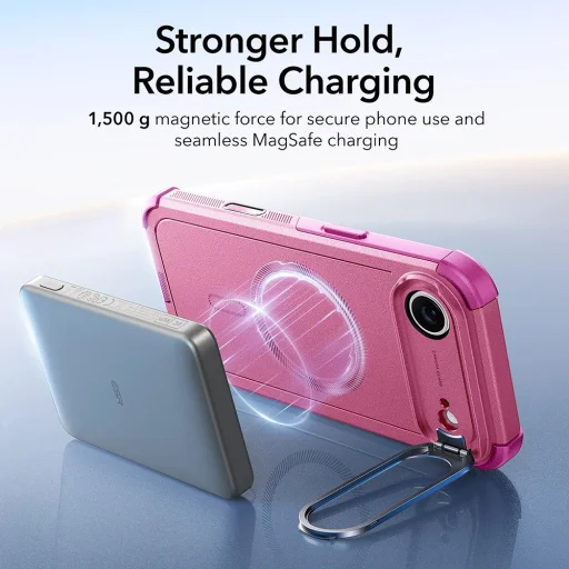 iPhone 17 Air ESR Cyber Armor Kickstand - Pink tok - 5