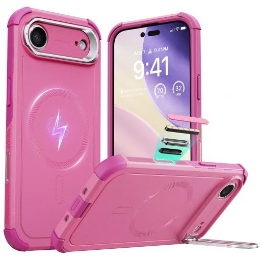 iPhone 17 Air ESR Cyber Armor Kickstand - Pink tok - 1