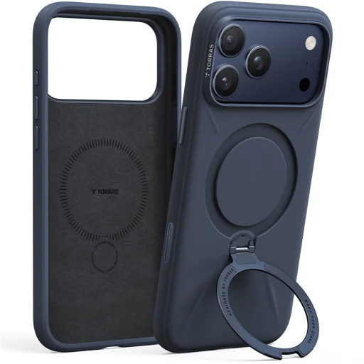 iPhone 17 Pro Max Torras - QPRO Silicone Series - Tengerkék tok - 2