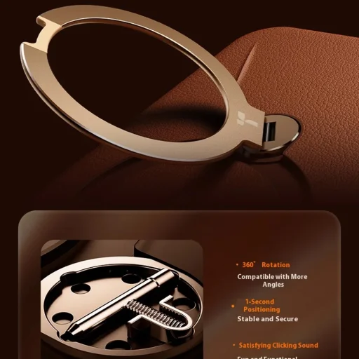 iPhone 17 Pro Torras QPRO Leather Series - Barna tok - 7