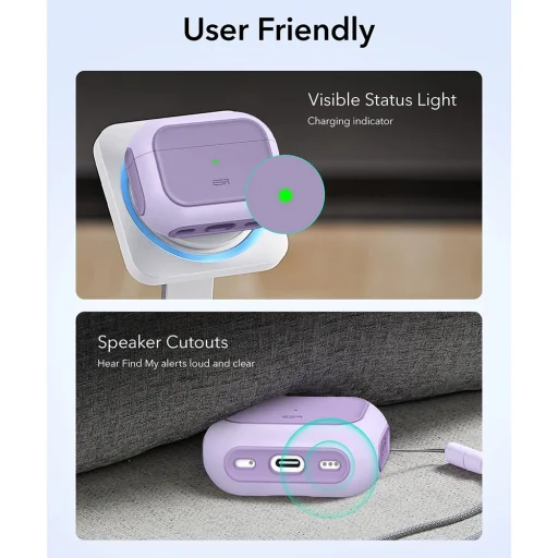 Apple AirPods Pro 3 ESR Orbit Hybrid HaloLock - Levendula tok - 6