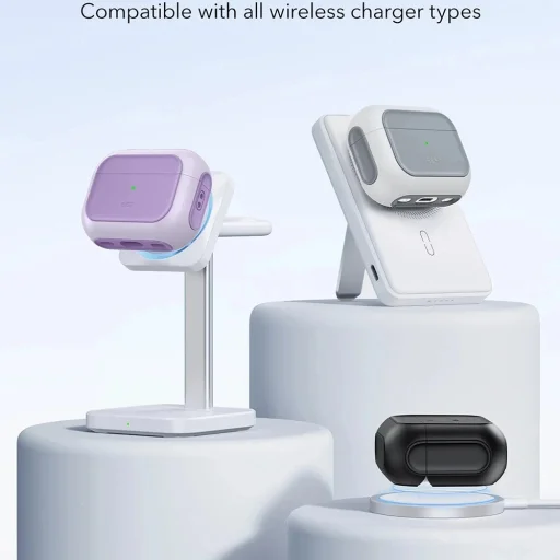 Apple AirPods Pro 3 ESR Orbit Hybrid HaloLock - Levendula tok - 4