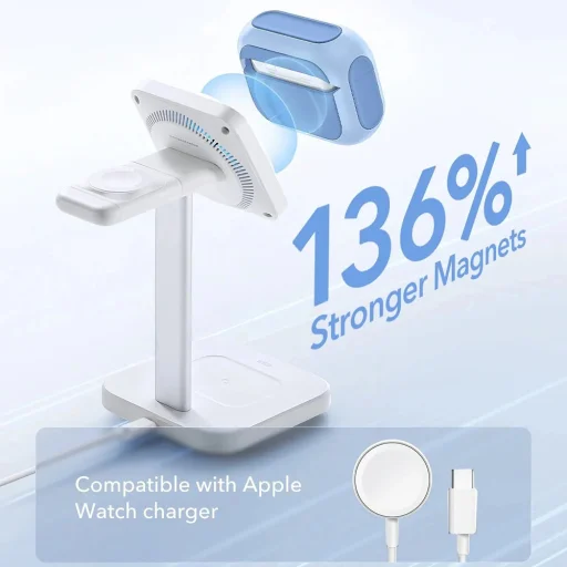 Apple AirPods Pro 3 - Powder Blue ESR - Orbit Hybrid HaloLock tok - 6