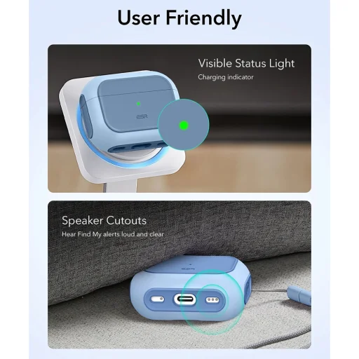 Apple AirPods Pro 3 - Powder Blue ESR - Orbit Hybrid HaloLock tok - 8