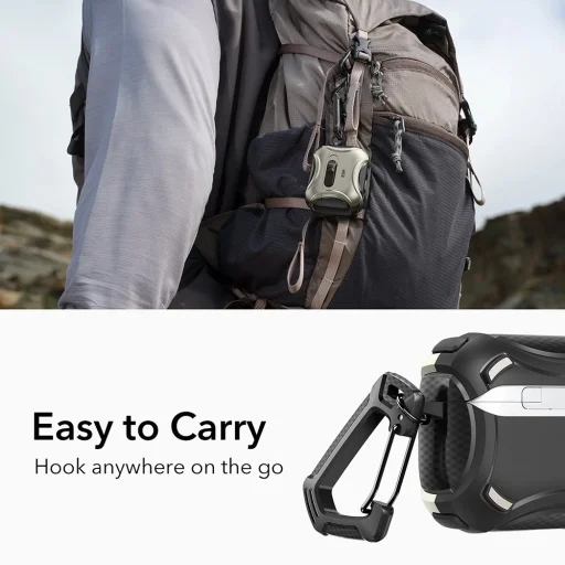 Apple AirPods Pro 3 Titanium ESR Cyber FlickLock HaloLock tok - 4