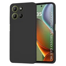 Motorola Moto G15 / G15 Power Techsuit - SoftFlex - Fekete tok