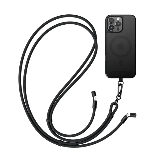 Satechi OntheGo Crossbody Lanyard Cable - Black - 6