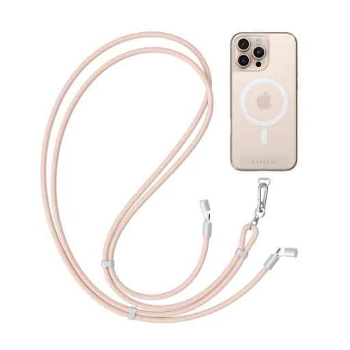 Satechi OntheGo Crossbody Lanyard Cable - Desert Rose - 3