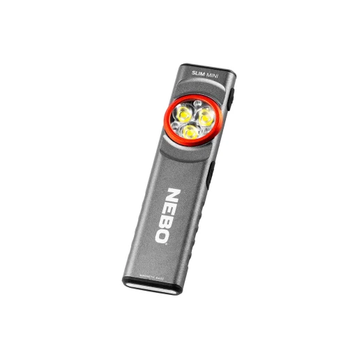 NEBO NEB-FLT-1042-G SLIM MINI zseblámpa, 250 lumen, 450mAh, IPX4, alumínium burkolat, mágneses talp - 1