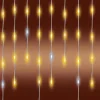 HOME KKF600D10M LED trblietavý svetelný záves, 600 ks teplobielych DOT LED, priehľadný kábel, 10 metrov, sieťový adaptér, na vnútorné aj vonkajšie použitie thumbnail