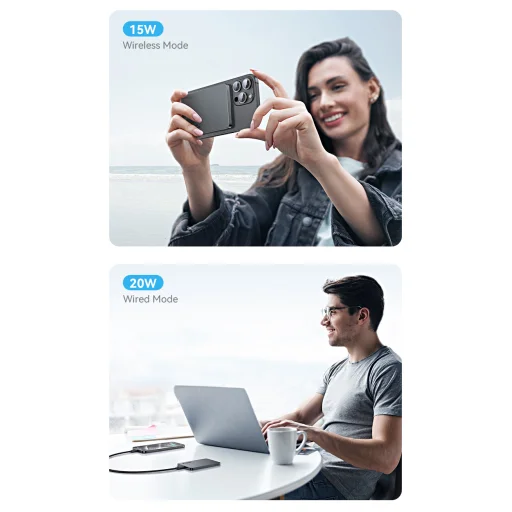 USAMS Induction powerbank 5000mAh 20W PD Fast Charge white CY Series 5KCD23103 (US-CD231) - 11