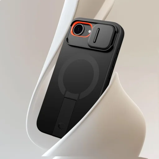 iPhone 16e Tech-protect Kevlar Aura Magsafe tok Fekete - 2