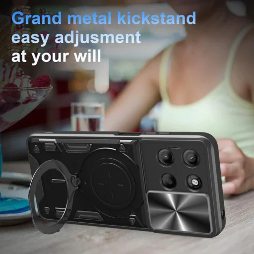 Motorola Moto G15 / G15 Power Techsuit CamGuard Pro fekete tok - 5