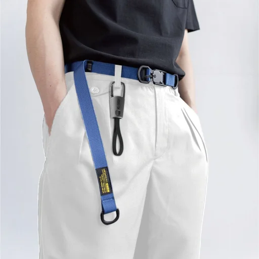 Tech-protect Ultraboost DNA Kulcstartó Type-C kábel Pd 60w / 3a Vas szürke - 6