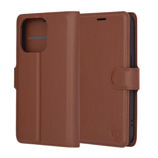 Apple iPhone 14 Pro Barna Techsuit Leather Folio tok - 6