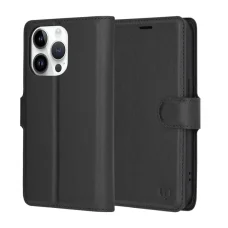 iPhone 14 Pro Fekete Techsuit - Leather Folio tok
