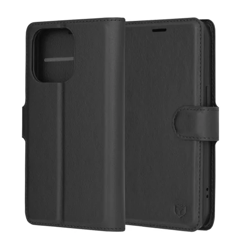 iPhone 14 Pro Fekete Techsuit - Leather Folio tok - 6